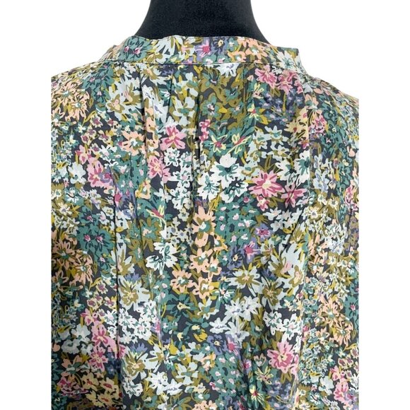 J. Jill Size 3X Top Blouse Plus Sized Floral Tunic Long Sleeve - Picture 6 of 9